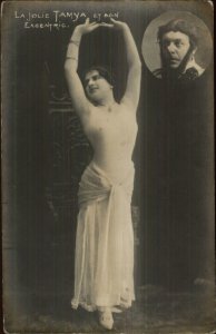 Vaudeville? Stage Act Theatre La Jolie Tamya et Son Excentric Sexy Woman RPPC