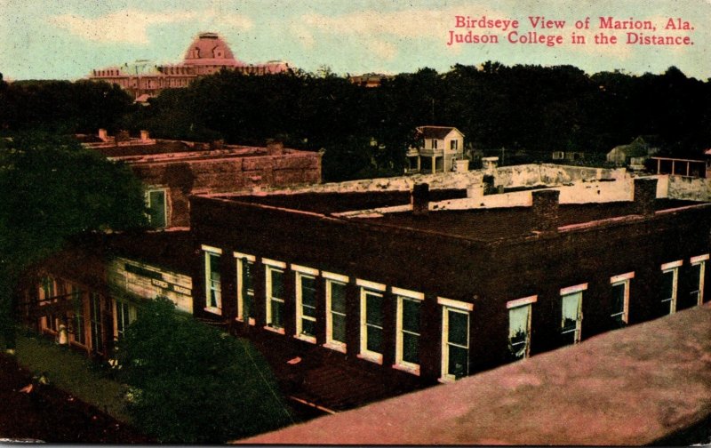 Alabama Marion Birds Eye View With Judson College In The Distance