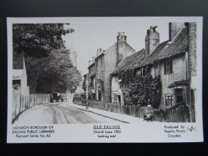 London EALING Church Lane c1903 RP Postcard by Pamlin Repro A2