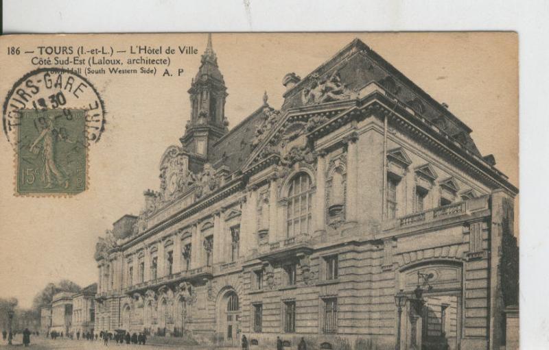 Postal 008609: Tours, Hotel de ville