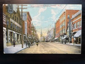 Vintage Postcard 1907-1915 Main Street, Brockton, Massachusetts (MA)