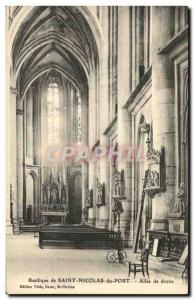 Old Postcard Basilica of Saint Nicolas du Port Allee Right