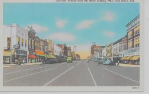 Fort Smith Arkansas west on Garrison Ave from 9th St antique pc Z11151