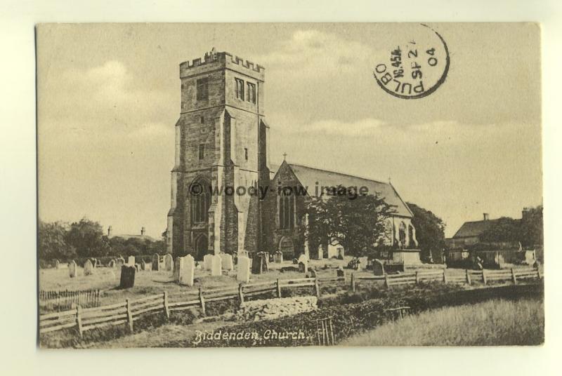 cu1460 - Ashford Parish Church , Kent - postcard