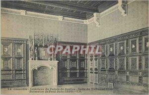 Old Postcard Grenoble Interior of Justice Hall of the Civil Court Palace