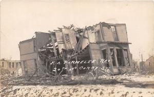 D9/ Omaha Nebraska Ne RPPC Postcard c1910 Storm Disaster Parmalee Home