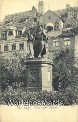 Nurnberg Germany, Deutschland Postcard Hans Sachs Denkmal  Hans Sachs Denkmal