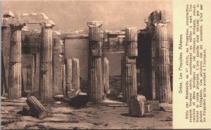 Greece The Propylaea Athens Vintage Postcard 09.34