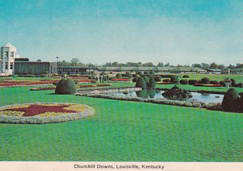 Kentucky Louisville Churchill Downs Formal Gardens and Pools