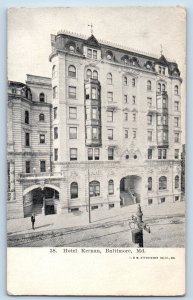 Baltimore Maryland Postcard Hotel Kernan Exterior Building c1905 Vintage Antique