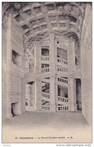 Le Grand Escalier Double, Chambord (Loir et Cher), France, 1900-1910s