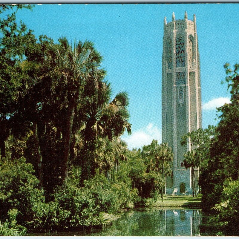 c1950s Lake Wales, FL Singing Edward Bok Tower Fountain of Youth Chrome PC A319