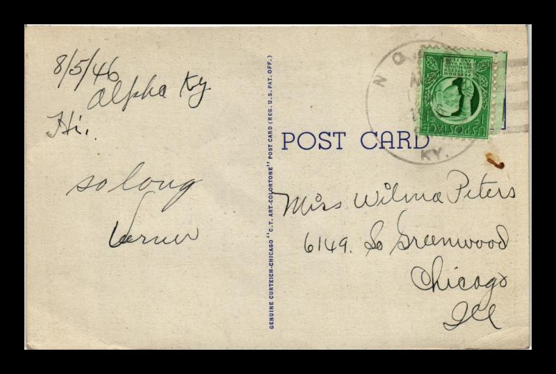 GREETINGS FROM KENTUCKY LARGE LETTER