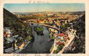 Vallee Du Doubs France Besancon Les Bains Birdseye View Antique Postcard K20673 