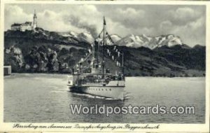 Herrsching am Ammersee Dampfer Augs Burg German Postcard