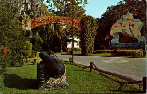 Vtg San Marco Avenue Entrance Fountain of Youth St Augustine Florida FL Postcard