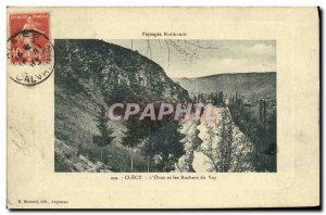 Old Postcard Clecy L Orne and Rocks Vay