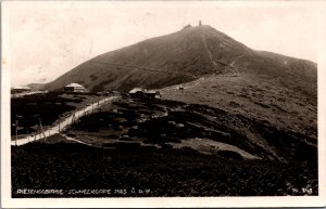 Czech Republic Riesengebirge Schneekoppe Sněžka Poland RPPC C027 