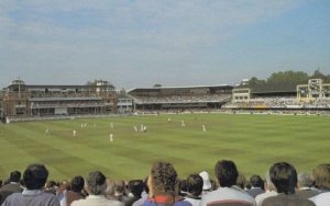 Lords Ground 1980s Panoramic Birds Eye Stunning Cricket Postcard