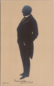 President Warren G Harding Silhouette 1921 from the Beatrix Sherman Postcard Y14