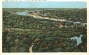 Canal from Fire Tower - Cape Cod, Massachusetts - pm 1928 - WB