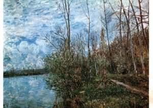 Bord de Seine,Alfred Sisley Painting BIN