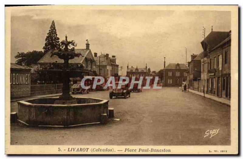 Old Postcard Livarot Place Paul Banaston