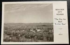 Mint USA Real Picture Postcard RPPC Boulder City Nevada