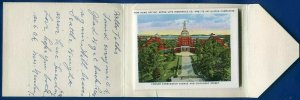 Hartford Connecticut ct mini Postcard Folder postmarked 1937