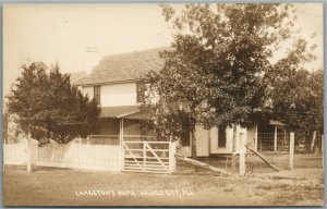 HAINES CITY FL LANGSTON'S HOME ANTIQUE REAL PHOTO POSTCARD RPPC