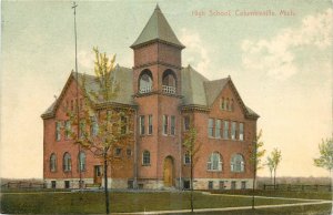 1908 Columbiaville Michigan High School occupation Postcard 25-11122