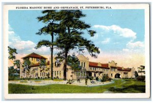 View Of Florida Masonic Home And Orphanage St. Petersburg FL Vintage Postcard