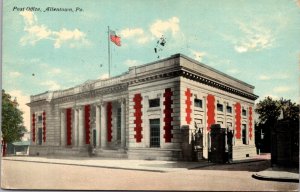 Postcard U.S Post Office in Allentown, Pennsylvania