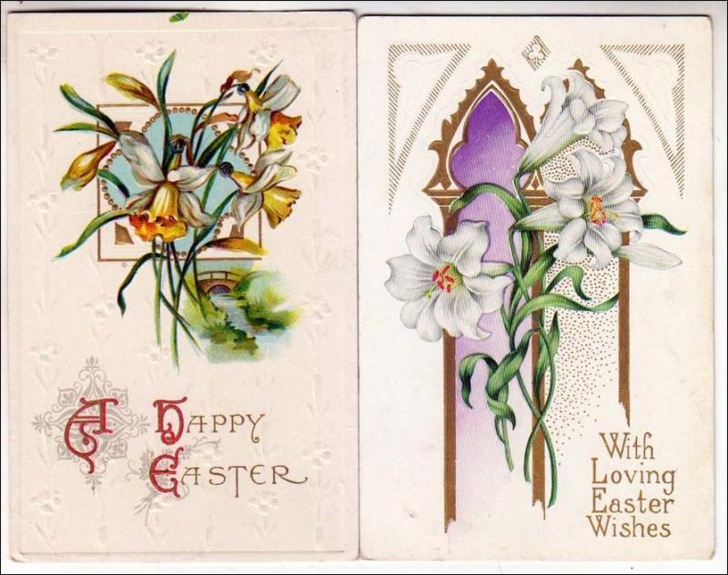 2 - Easter Cards with Flowers