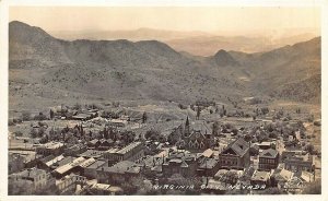 Virginia City NV Panoramic View Real Photo Postcard