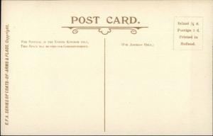 FLAG White Ensign For Man O War Ship  EFA E.F.A. c1910 Postcard EXC COND