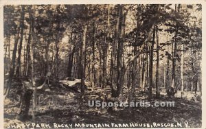 Shady Park Rocky Mountain Farm House - Roscoe, New York NY Postcard