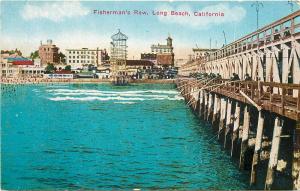 CA, Long Beach, California, Fisherman's Row, Pacific Novelty No. 22