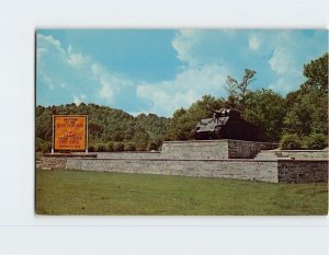 Postcard Fort Knox Monument, On U. S. 31-W Dixie Highway, Louisville, Kentucky