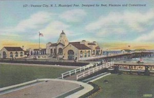 New Jersey Ventnor City Municipal Pier Designed For Rest Plearsure And Conten...