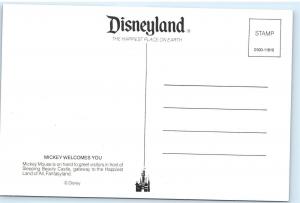 Disneyland Mickey Mouse Sleeping Beauty Castle Vintage 4x6 Postcard A47