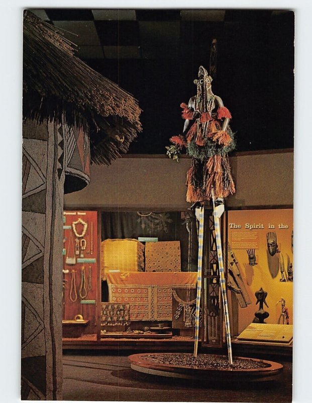 Postcard Dagon Fulani Dance Costume, The Children's Museum, Indianapolis, IN