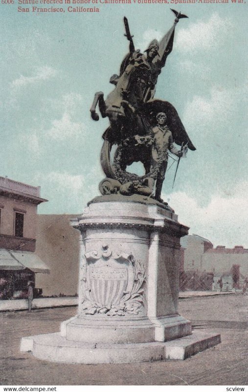 SAN FRANCISCO, California, 1900-1910s; Statue Erected In Honor Of California ...