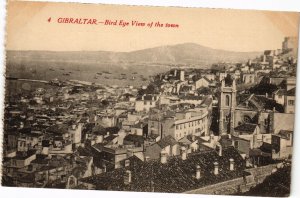 PC GIBRALTAR BIRD EYE'S VIEW OF THE TOWN (a29214)