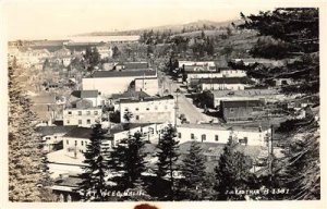 RPPC WEED, CA Bird's-Eye View California ca 1940s Vintage Eastman Postcard