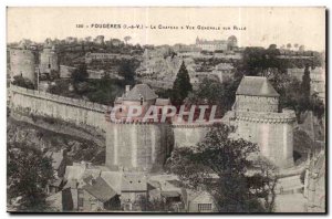 Old Postcard Fourges Le Chateau Generale View Rille