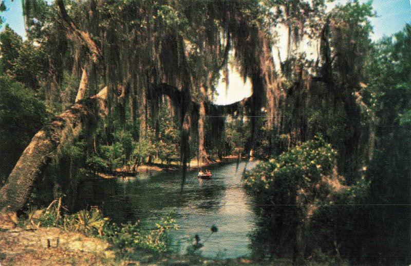 Postcard Riverdale Brooksville Florida Riverfront Community Boating on River