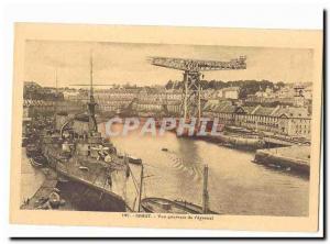 Brest Old Postcard General view of & # 39arsenal
