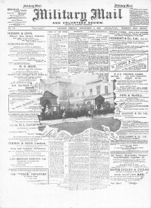 B587 Newspaper Cover Military Mail Horse Guards London Passepartout postcard