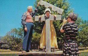 Massachusetts Williamsburg The Pillory On The Old Sturbridge Village Green